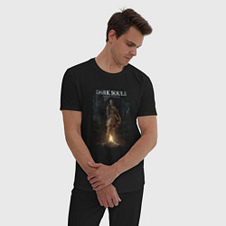 Пижама хлопковая мужская Dark Souls Remastered, цвет: черный — фото 2