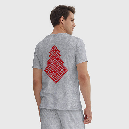 Мужская пижама Славянский Оберег Макошь / Меланж – фото 4