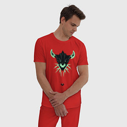 Пижама хлопковая мужская ОД Dota 2, цвет: красный — фото 2