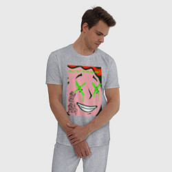 Пижама хлопковая мужская Toxic vault boy, цвет: меланж — фото 2