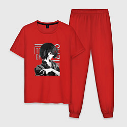 Пижама хлопковая мужская Джузо Сузуя, цвет: красный