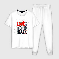 Мужская пижама Love back