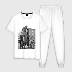Пижама хлопковая мужская Рэпер DMX, цвет: белый