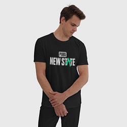Пижама хлопковая мужская PUBG NEW STATE ПАБГ, цвет: черный — фото 2