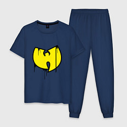 Пижама хлопковая мужская Wu-Tang - Shaolin, цвет: тёмно-синий