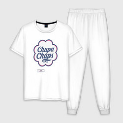 Пижама хлопковая мужская Chupa Chups, цвет: белый