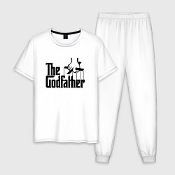 Пижама хлопковая мужская The Godfather, цвет: белый