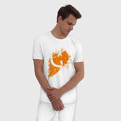 Пижама хлопковая мужская Wu-Tang, цвет: белый — фото 2