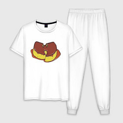 Пижама хлопковая мужская Wu-Tang Cookie, цвет: белый