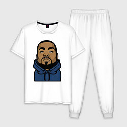 Пижама хлопковая мужская Method Man, цвет: белый