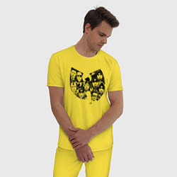 Пижама хлопковая мужская Wu-Tang Clan, цвет: желтый — фото 2