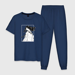 Пижама хлопковая мужская БАДЖИ ТОКИЙСКИЕ МСТИТЕЛИ, цвет: тёмно-синий