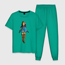 Пижама хлопковая мужская The Zelda, цвет: зеленый