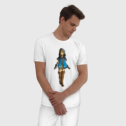 Пижама хлопковая мужская The Zelda, цвет: белый — фото 2
