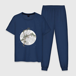 Мужская пижама Дерево под луной в китайском стиле