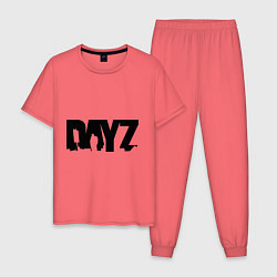 Пижама хлопковая мужская DayZ, цвет: коралловый