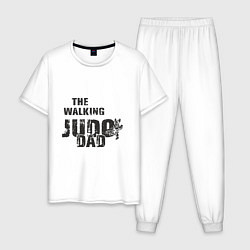 Пижама хлопковая мужская Judo - Dad, цвет: белый