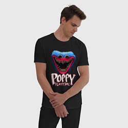 Пижама хлопковая мужская Poppy Playtime: Monster, цвет: черный — фото 2