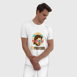 Пижама хлопковая мужская El Profesor, цвет: белый — фото 2