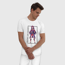 Пижама хлопковая мужская Юки Конно Мастера меча онлайн, цвет: белый — фото 2