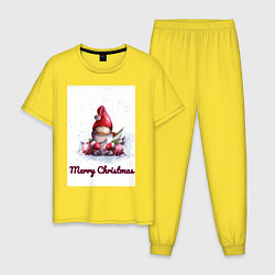 Мужская пижама Рождественский гномик