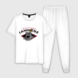 Пижама хлопковая мужская Jamestown Jammers - baseball team, цвет: белый