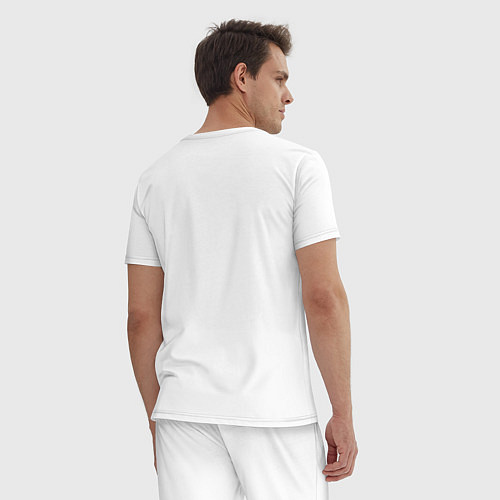 Мужская пижама KENSHI Logo / Белый – фото 4