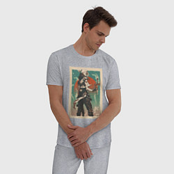 Пижама хлопковая мужская Jett art, цвет: меланж — фото 2