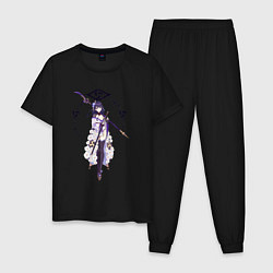 Пижама хлопковая мужская Сёгун в деле, цвет: черный