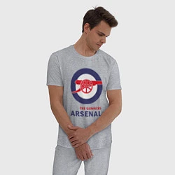 Пижама хлопковая мужская Arsenal The Gunners, цвет: меланж — фото 2