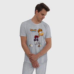 Пижама хлопковая мужская Rayman Legends Рэйман, цвет: меланж — фото 2