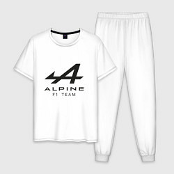 Мужская пижама Alpine F1 team Black Logo