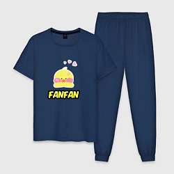 Пижама хлопковая мужская Трендовая уточка Lalafanfan, цвет: тёмно-синий