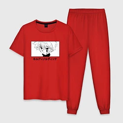 Пижама хлопковая мужская КИЛЛУА ANIME EYES, цвет: красный