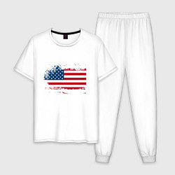Мужская пижама Американский флаг Stars