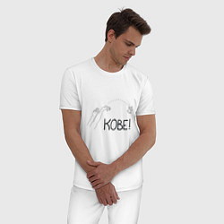 Пижама хлопковая мужская Kobe - Win The Game, цвет: белый — фото 2
