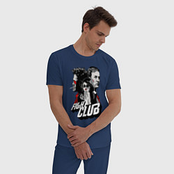 Пижама хлопковая мужская SOAP CLUB, цвет: тёмно-синий — фото 2