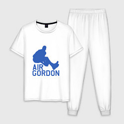 Пижама хлопковая мужская Air Gordon, цвет: белый