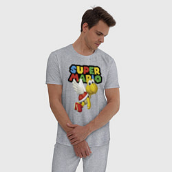 Пижама хлопковая мужская Super Mario Koopa Troopa, цвет: меланж — фото 2