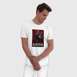 Пижама хлопковая мужская Альбедо арт, цвет: белый — фото 2