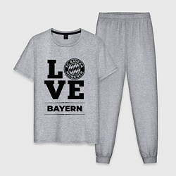 Пижама хлопковая мужская Bayern Love Классика, цвет: меланж
