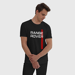 Пижама хлопковая мужская RANGE ROVER LAND ROVER, цвет: черный — фото 2