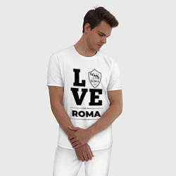 Пижама хлопковая мужская Roma Love Классика, цвет: белый — фото 2