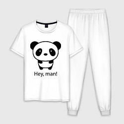 Мужская пижама Эй, чувак! Панда Hey, man! Panda