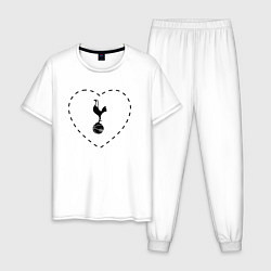 Мужская пижама Лого Tottenham в сердечке