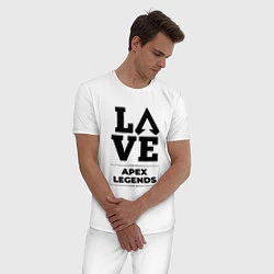 Пижама хлопковая мужская Apex Legends Love Classic, цвет: белый — фото 2