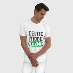 Пижама хлопковая мужская Celtic Mode On, цвет: белый — фото 2