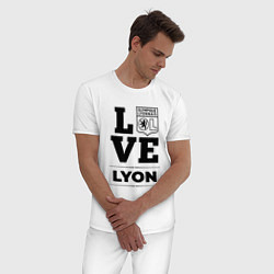 Пижама хлопковая мужская Lyon Love Классика, цвет: белый — фото 2