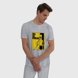 Пижама хлопковая мужская Bender - Kill Bill, цвет: меланж — фото 2