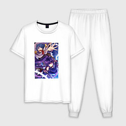 Пижама хлопковая мужская Сироэ и Акацуки Log Horizon, цвет: белый